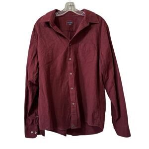 Untuckit Sherwood Flannel Shirt‎ Men Size Large Cotton Button Down Style 35722